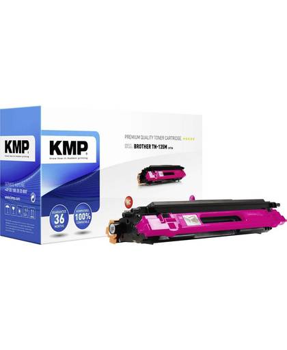 KMP Tonercassette vervangt Brother TN-135, TN135M Compatibel Magenta 4000 bladzijden B-T26