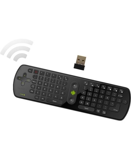 Measy RC11 2.4G USB draadloos toetsenbord Gyroscoop Air Fly Mouse voor Mini PC / Android TV Box