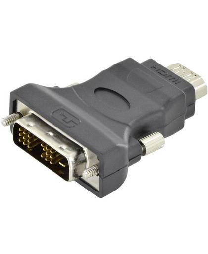 Adapter DVI / HDMI [1x DVI-D-stekker - 1x HDMI-bus] Zwart Afgeschermd (enkel), Afgeschermd, Geschikt voor HDMI Digitus