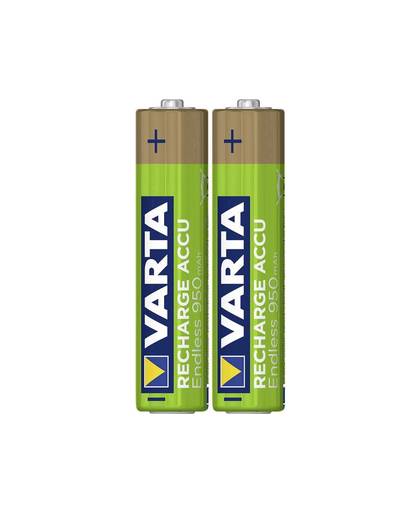 Oplaadbare AAA batterij (potlood) Varta Endless Ready to Use NiMH 950 mAh 1.2 V 2 stuks