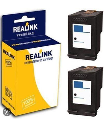Merkloos - inktcartridge- Geschikt voor HP 301XL inktcartridge dubbelpak zwart (huismerk)