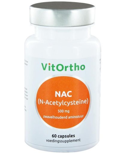 Vitortho NAC N-Acetylcysteine 500mg Capsules