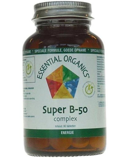 Essential Organics Super Vitamine B-50 Complex Tablet.