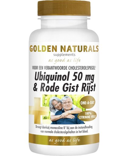 Golden Naturals Ubiquinol 50 Mg and Rode Gist Rijst