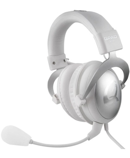 QPAD QH-90 Pro Gaming Hi-Fi Headset - White - Closed cups