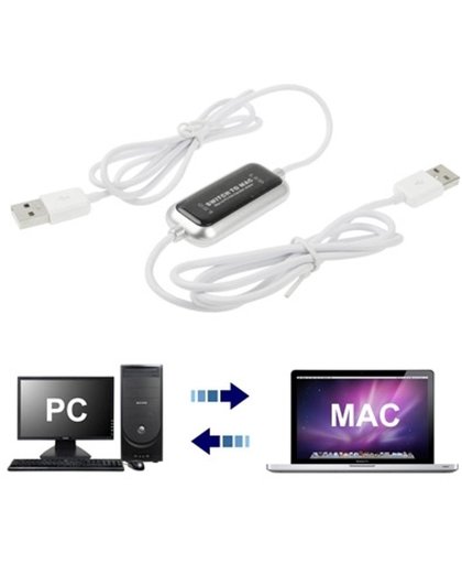 Switch-naar-MAC USB 2.0 Transfer Kit Data Link kabel, MAC naar PC / PC naar PC / MAC naar MAC bestands overdracht deling, Lengte: 165cm