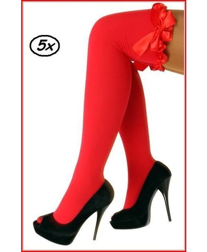 5x Britney kousen + strik rood