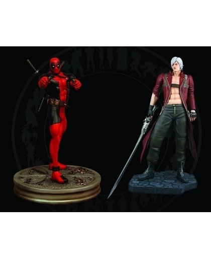 Marvel vs Capcom: Dante vs Deadpool 1:4 Statues Set