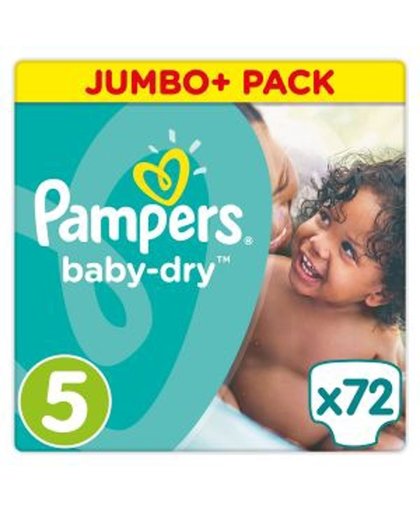 Pampers Luiers Baby Dry Maat-5 Junior 11-23kg Jumbo Plus Pack