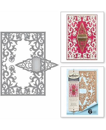 Spellbinders - Botanical Bliss Collection - Card Creator - Die - Botanical Beauty. S6-089.