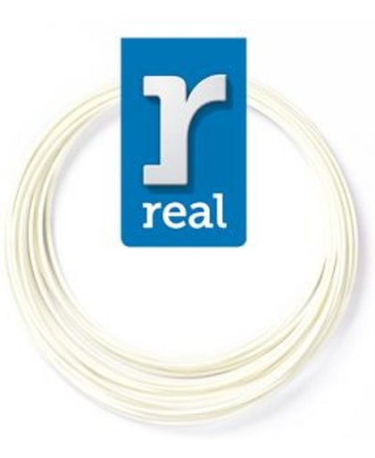 10m High-quality PETG 3D-pen Filament van Real Filament kleur wit