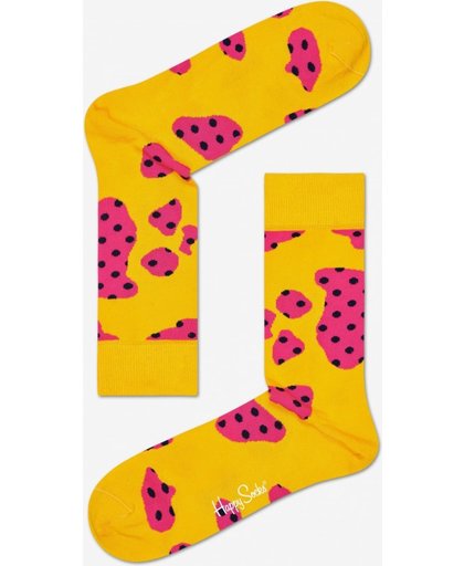 Happy Socks Cow 2014 Sokken roze geel Dames Dames