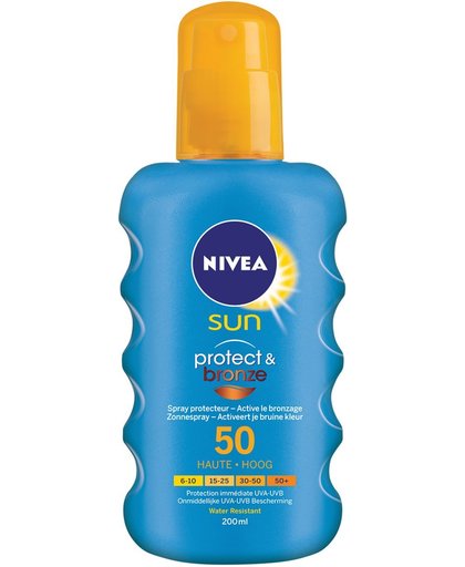 Nivea Sun Zonnebrand Spray Protect And Bronze Factorspf50