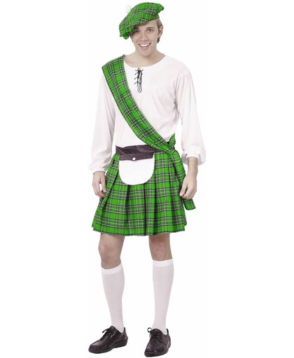 Groen Schotse outfit voor heren - Verkleedkleding - Maat M