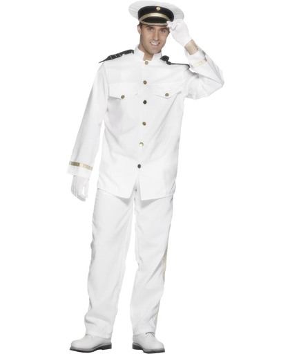 Kapitein kostuum wit | Verkleedkleding heren maat XL (56-58)
