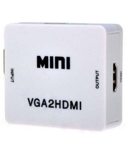 VGA Naar HDMI Adapter Kabel Converter - Male Female PC/TV Omvormer - 3,5 mm Audio Output