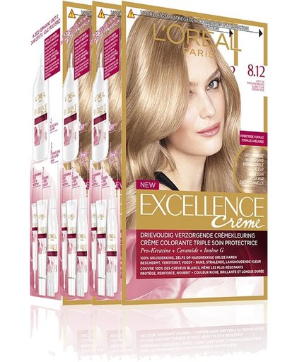 Loreal Paris Excellence Blonde Legend 8.12 Licht As Parelmoerblond Voordeelverpakking
