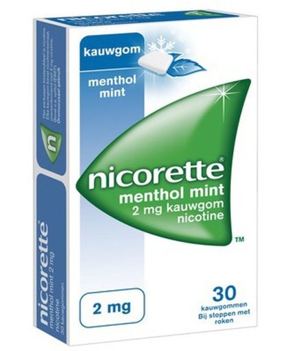 Nicorette Kauwgom 2mg Menthol Mint