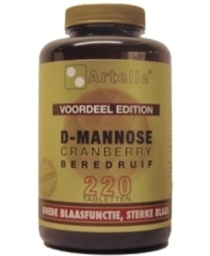Artelle D-mannose Cranberry Beredruif Tabletten