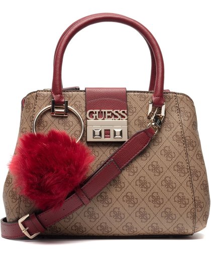 Guess Luxe Logo Small Handbag bruin Dames Dames