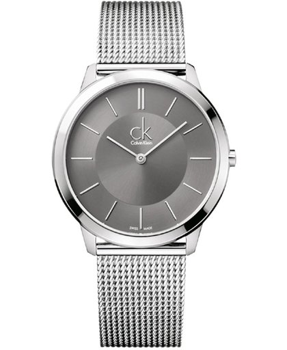 Calvin Klein Minimal Horloges zilver Heren Heren