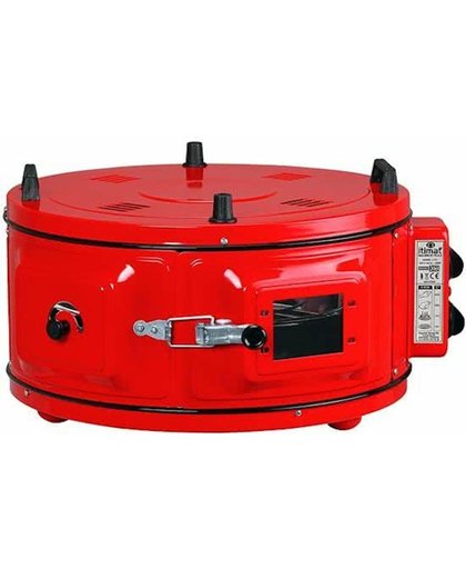 Itimat elektrische ronde oven 'Rood' inclusief ovenschaal Ø40cm