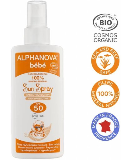 Alphanova Sun Dry Oil Spray Glitter Bio