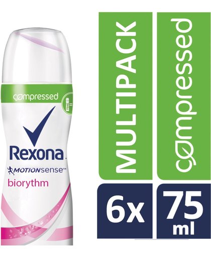 Rexona Deodorant Spray Women Compressed Ultra Dry Biorythm Voordeelverpakking