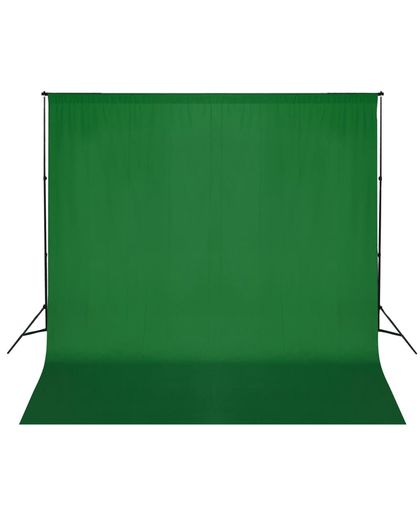 Achtergrondsysteem met green screen 600 x 300 cm.