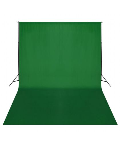 Achtergrondsysteem met green screen 500 x 300 cm.