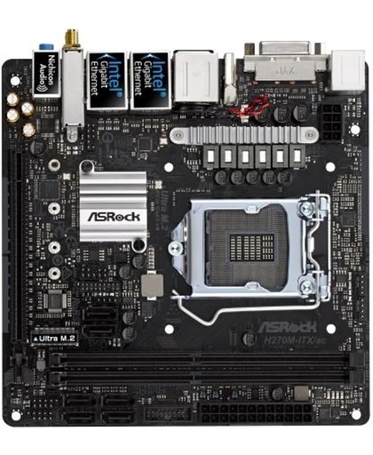 Asrock H270M-ITX/ac Intel H270 LGA 1151 (Socket H4) Mini ITX moederbord