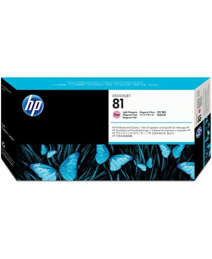 HP 81 licht-magenta DesignJet en printkopreiniger voor kleurstofinkt printkop
