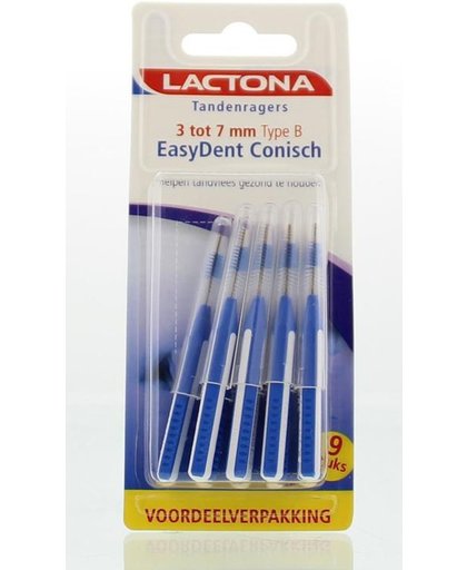 Lactona Easydent Ragers - Interdentale Borstels Conisch Type B 3-7 Mm Met Houdertje
