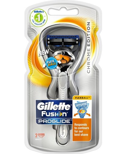 Gillette Fusion Proglide Scheerapparaat Flexball Chrome Edition