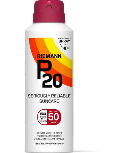 P20 Riemann Zonnebrand Factorspf50 Continous Sprayflacon