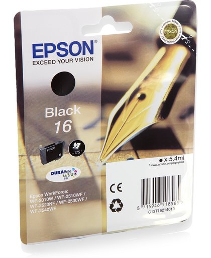Epson C13T16214012 inktcartridge Zwart 5,4 ml 175 pagina's