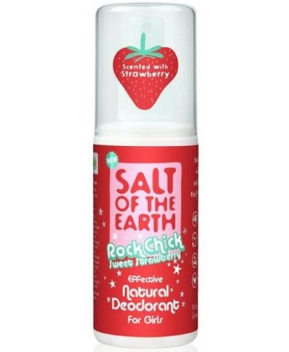 Salt Of The Earth Deodorant Deospray Rock Chick Sweet Strawberry