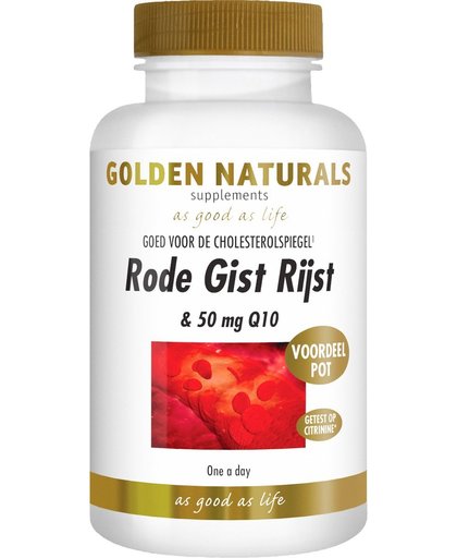 Golden Naturals Rode Gist Rijst and 50mg Q10
