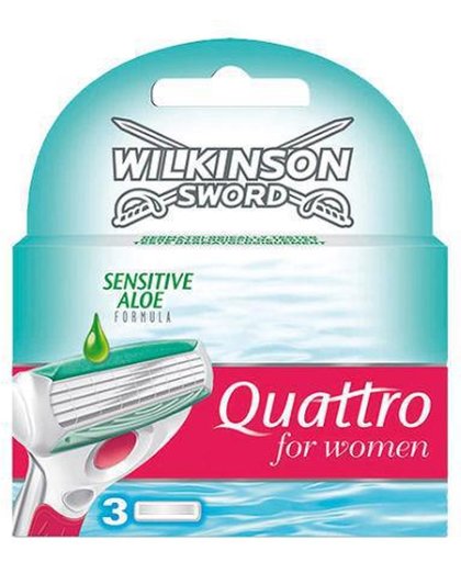Wilkinson Quattro Women Sensitive Scheermesjes