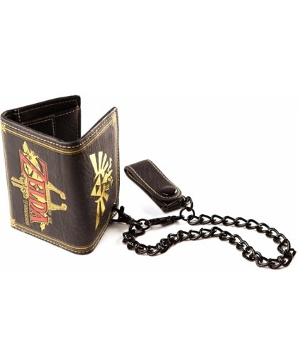 Zelda Leather Trifold Chain Wallet