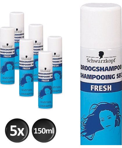 Schwarzkopf Droogshampoo Spray Fresh bestekoop Voordeelverpakking