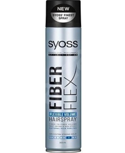 Syoss Fiber Flex Hairspray Flexibele Volume 4 Extra Strong