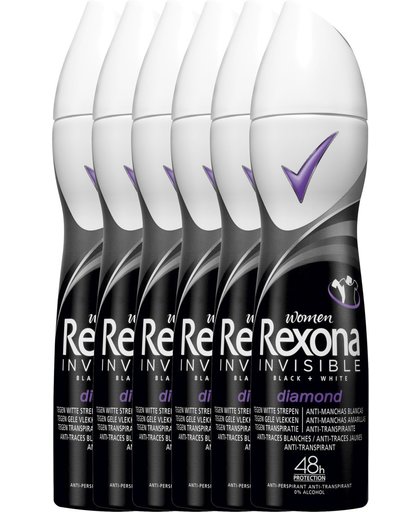Rexona Deodorant Spray Women Invisible Diamond Voordeelverpakking