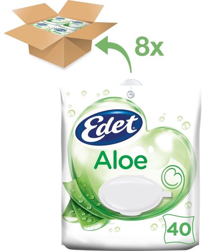 Edet Vochtig Toiletpapier Aloe Voordeelverpakking