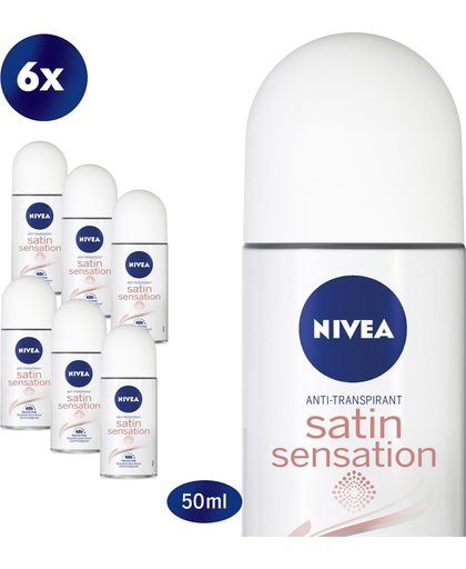 Nivea Deodorant Deoroller Satin Sensation Voordeelverpakking