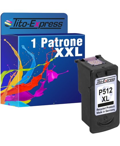 Tito-Express PlatinumSerie 1 Patrone voor Canon PG-512XL Black PlatinumSerie IP2700 MP230 MP240 MP250 MP260 MP270 MP280
