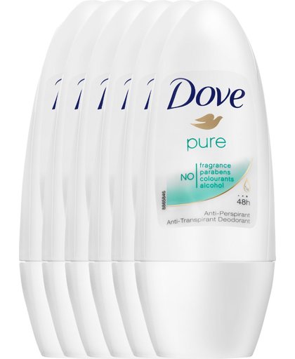 Dove Deodorant Deoroller Pure Voordeelverpakking