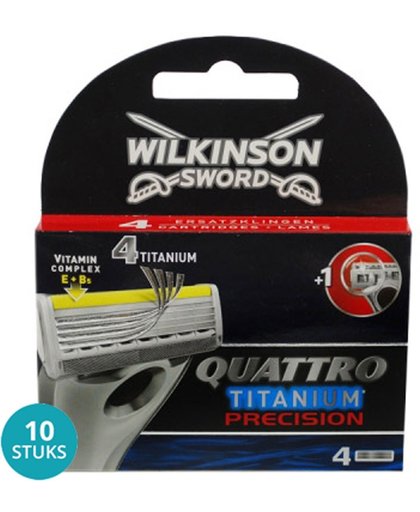 Wilkinson Quattro Titanium Precision Scheermesjes Voordeelverpakking