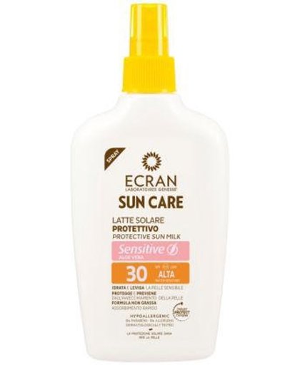 Ecran Sun Care Zonnebrand Milk Sensitive Aloe Spray Factorspf30
