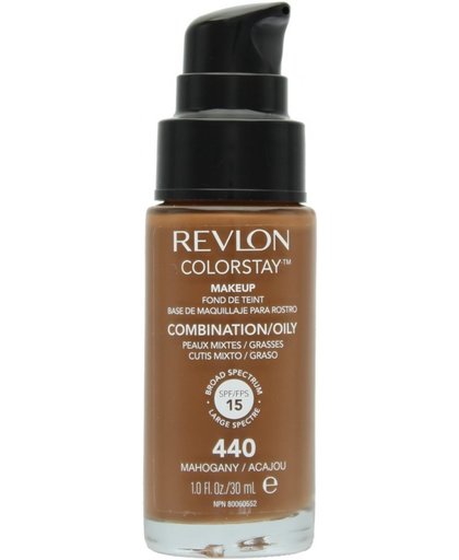 Revlon Colorstay Foundation Gecombineerde Huid 440 - Mahogany